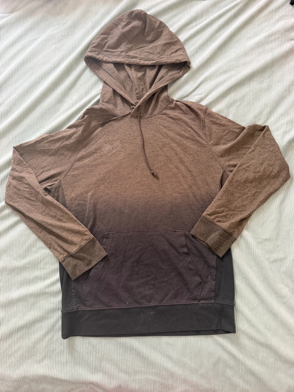 American Eagle Outfitters Olive Brown Lightweight Hoodie